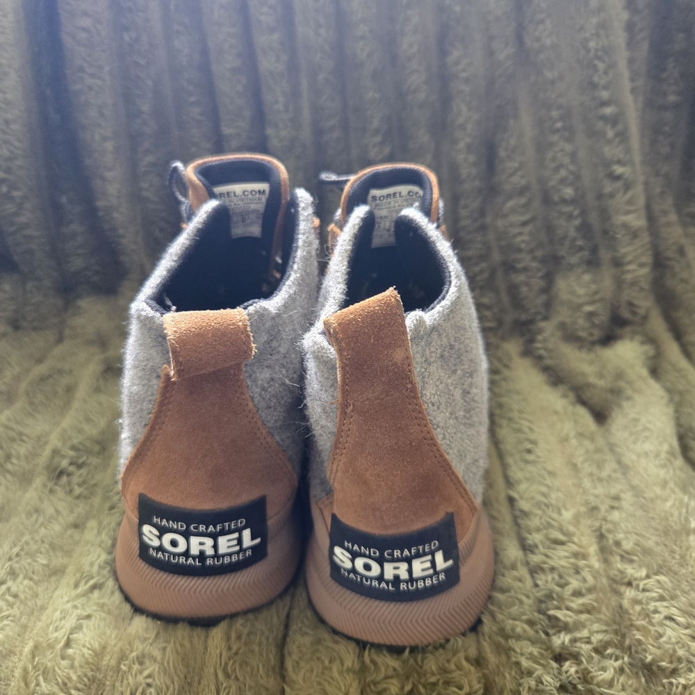 Sorel Women's Gray and Brown Sneakers - Picture 4 of 5